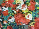 Fashionista Cotton Sateen - Floral Red/Green