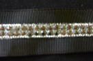 Silver rhinestone braid
